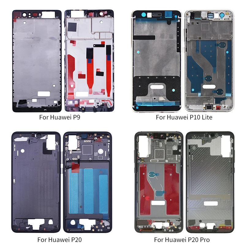 For Huawei P9 P10 lite P20 Pro Housing Middle Frame Bezel replacement parts Plate Cover | Мобильные телефоны и аксессуары