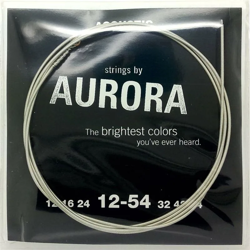 Струны для акустической гитары Aurora 011 012 с серебряным покрытием струны китайской