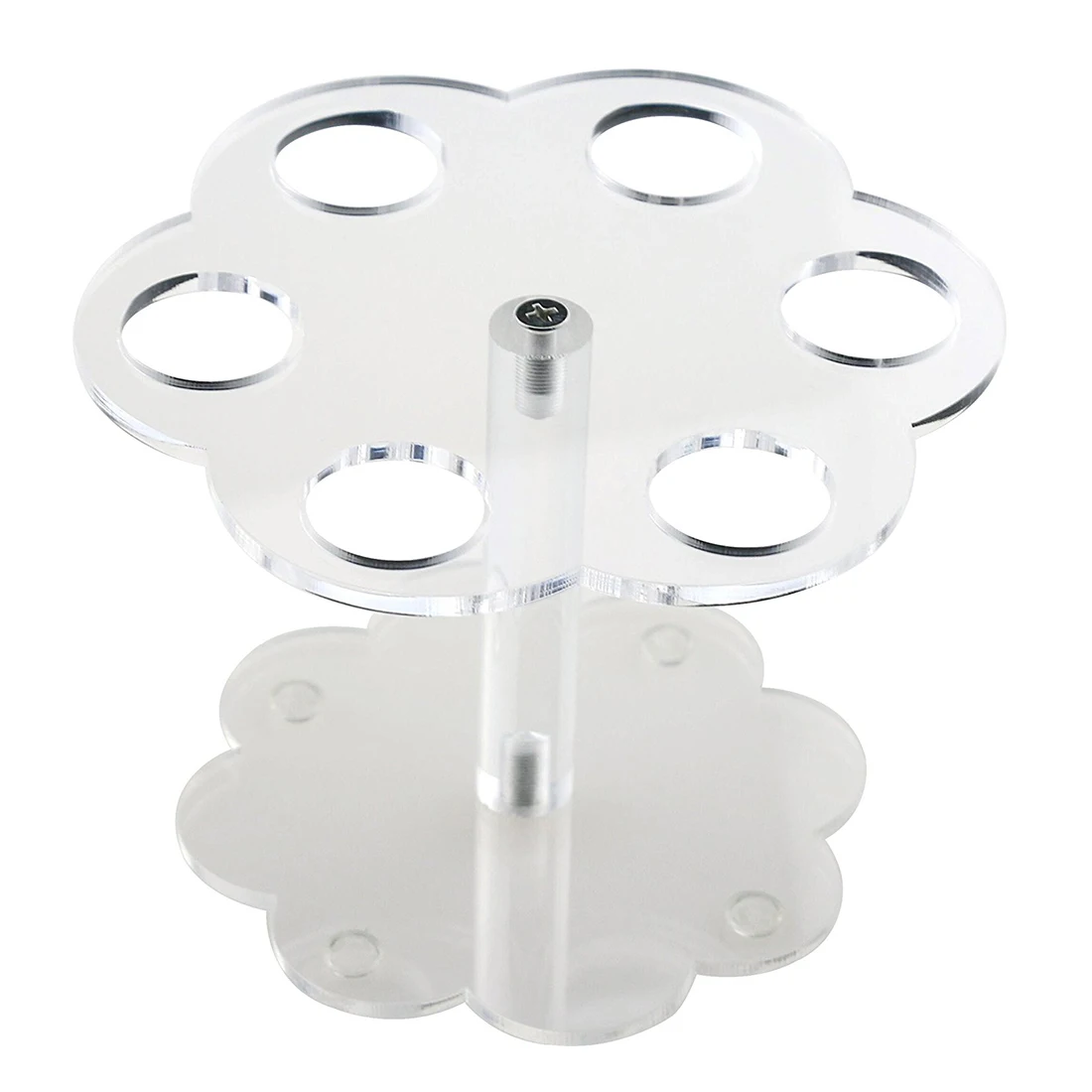 

NEW 1pcs 6 Holes Acrylic Ice Cream Cone Stand Holder Transparent