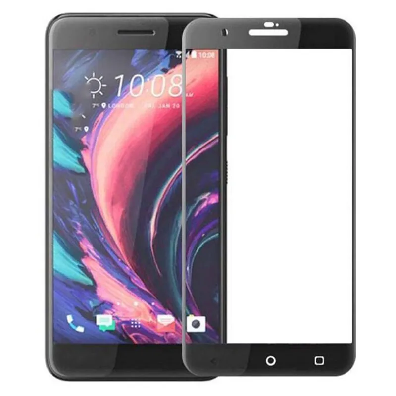 Белое золотое черное закаленное стекло с полным покрытием для HTC One X10 5 дюйма