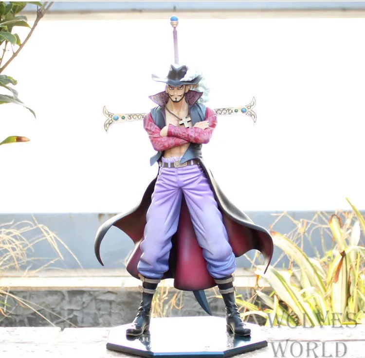 Аниме one piece P. O. PDX Oka Shichibukai Hawkeye Dracule Mihawk ПВХ Модель Фигурки игрушки 26 см