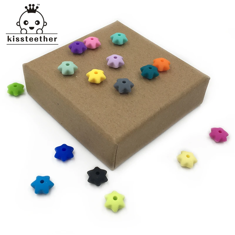 Cuentas de engranaje de silicona de grado alimenticio para mordedor de beb&eacute;, accesorio de pulsera de mordedor para beb&eacute;, mezcla de colores, 1,2x0,6 cm (0,47x0,23 pulgadas)-1