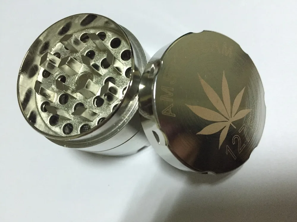 Новый Диаметр цинка Измельчитель для табака измельчитель из 4 слоев 40 мм