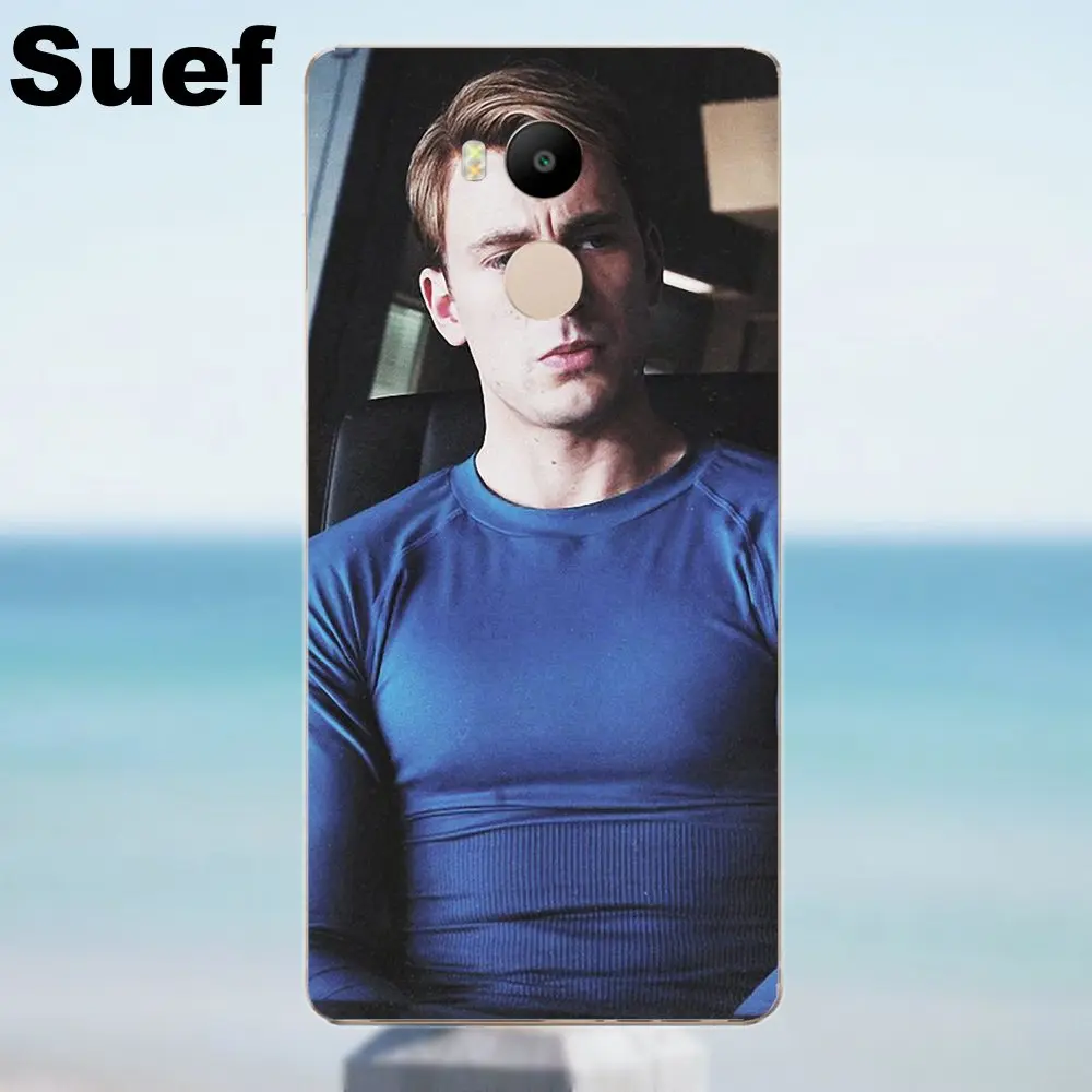 Suef мягкий оригинальный Капитан Америка Звездный щит Marvel для Xiaomi Redmi 4 3 3S Pro Mi3 Mi4 Mi4i