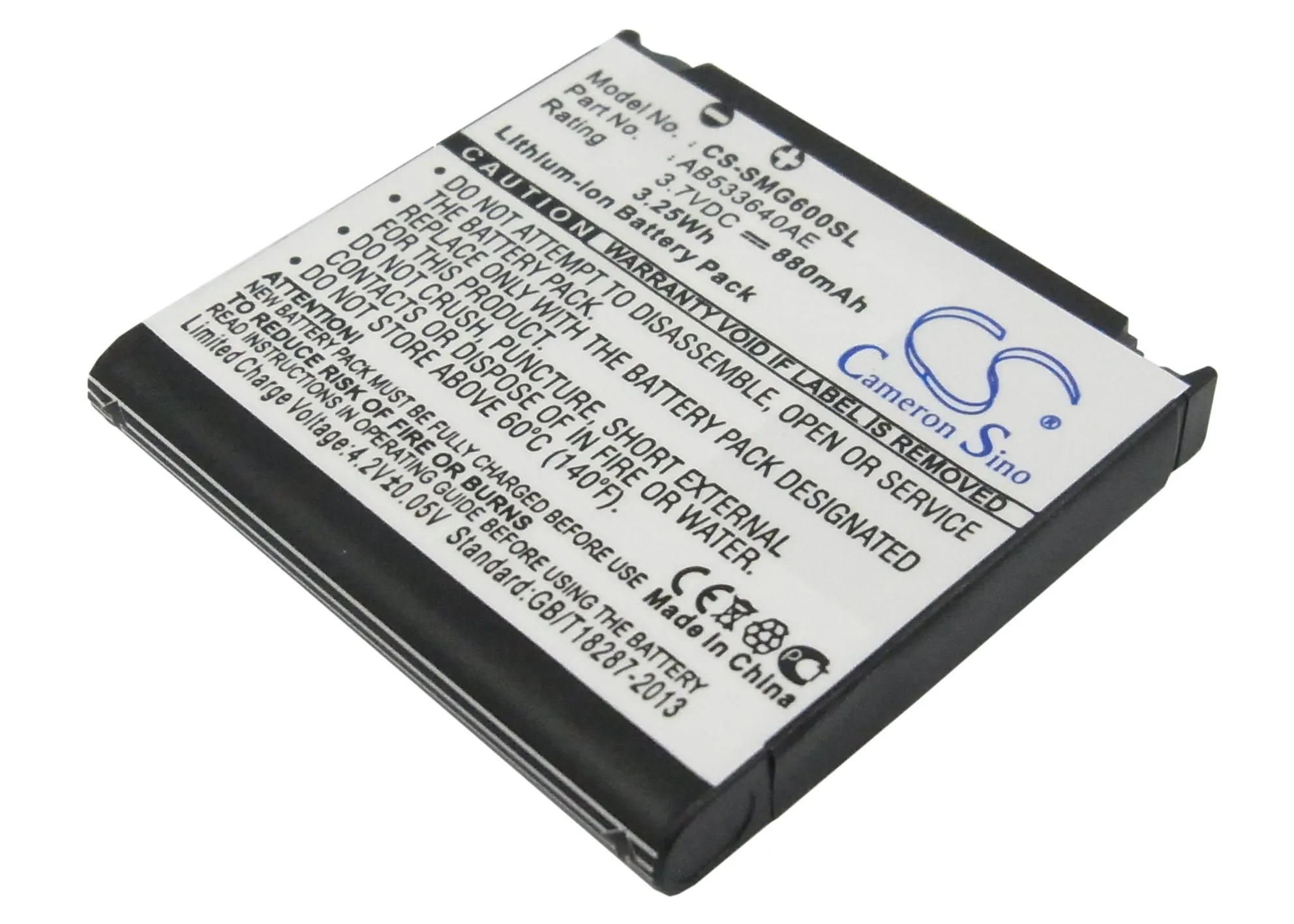 Аккумулятор Cameron Sino 880 мАч AB533640CE/CU/DE для 3600i M8800 S3600 S3600C F268 F330 F338 F490 G608 J630 J638|Цифровые