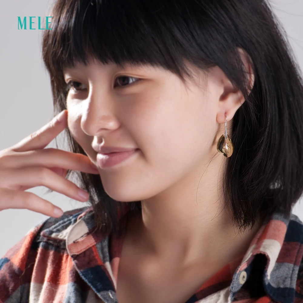 Горячая распродажа! Серьги из серебра с натуральными дымчатыми кварцами 14 мм * 24