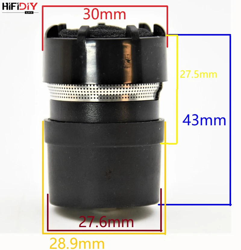 HIFIDIY LIVE микрофонная капсула подвижная катушка микрофоны сердечник картридж динамический проводной беспроводной микрофон Замена Ремонт для shure SM 58