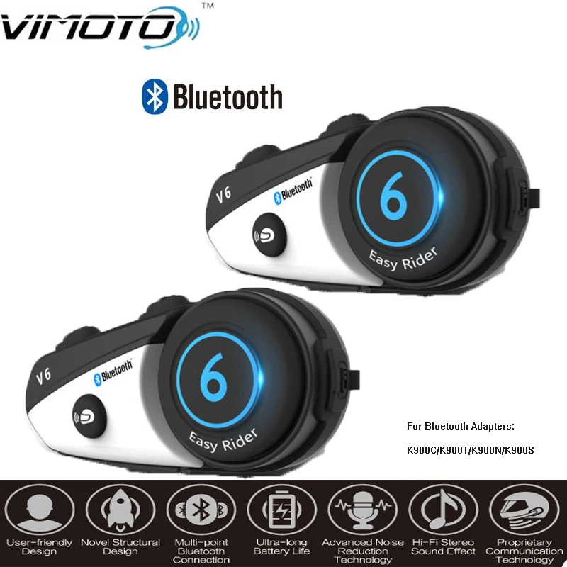 VI moto 2 шт V6 Bluetooth домофон для мото rcycle домофон шлем гарнитуры домофон мото rcycle гарнитура intercomunicador moto