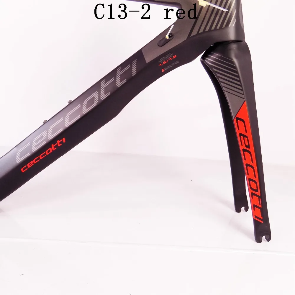 Ceccotti C13-2 red Toray T1100 bicycle frame PF30/BSA/BB30 Di2 and Mechanical Both chinese carbon frames road | Спорт и развлечения