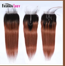 Модные женские предварительно цветные 3 пучка с кружевной застежкой 2# натуральный коричневый цвет перуанские прямые волосы с закрытием не реми волосы