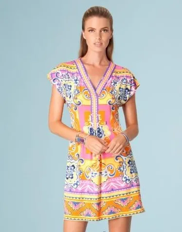 Новая мода epucci дизайнерское платье с v образным вырезом женское короткими