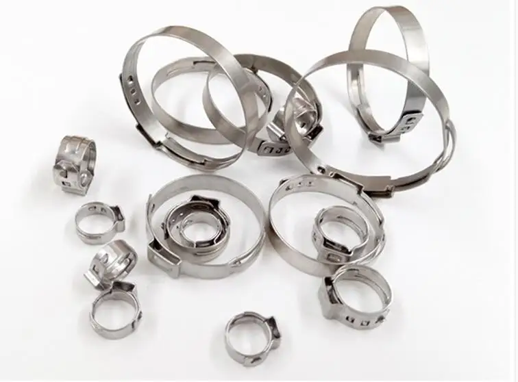 Бесплатная доставка высокое качество 50 шт. нержавеющая сталь 304 одинарные хомуты