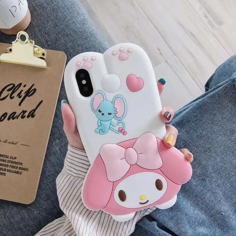 Чехол для телефона EPENA для iphone 11 pro XR XS Max 7 8 plus 6 6S Plus, супер милый 3D мультяшный мягкий чехол для iphone X - Цвет: 04