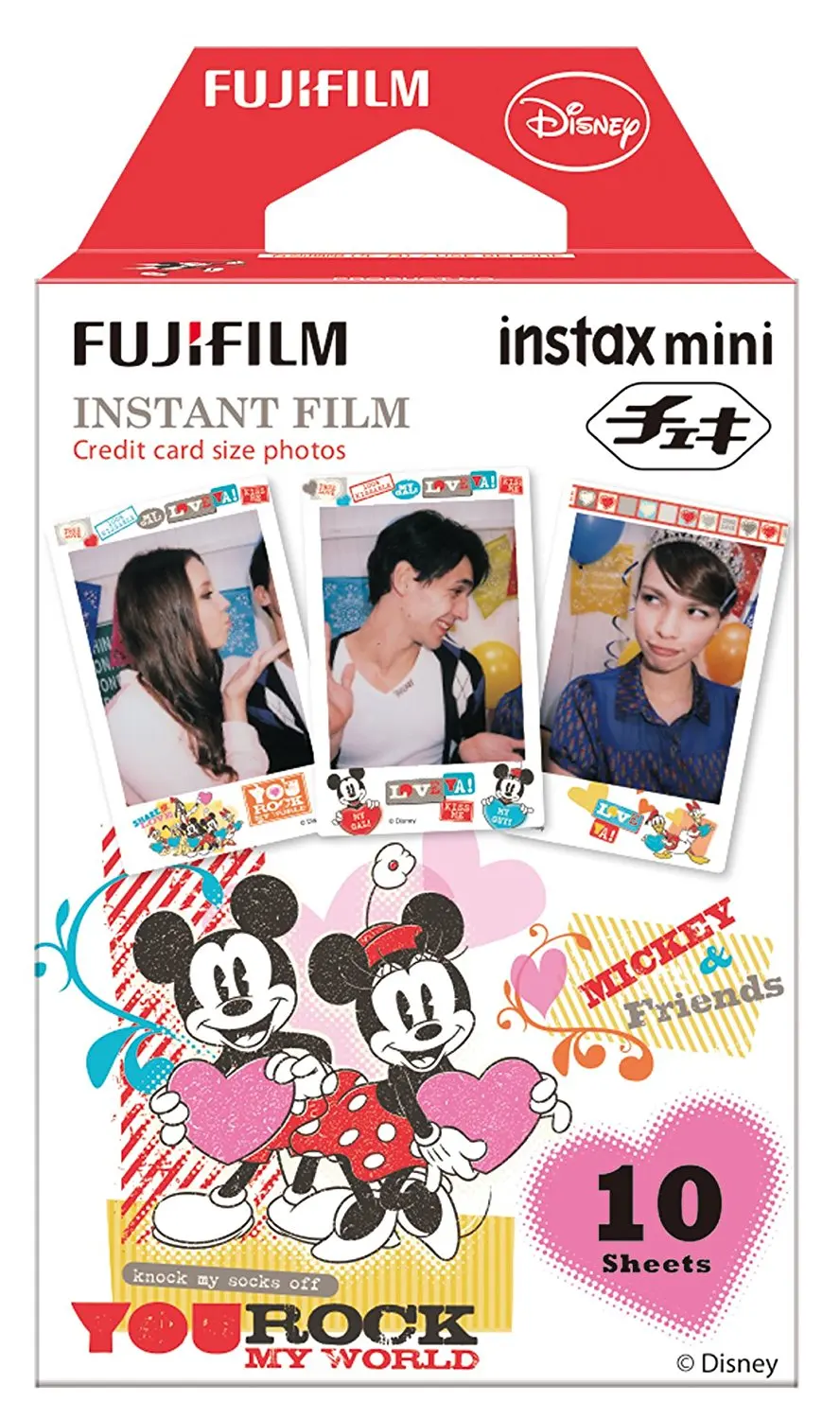 Fujifilm Instax Mini 8 пленка Микки и друзья фотобумага 10 листов для Fuji Instant 11 9 25 70 90 камера