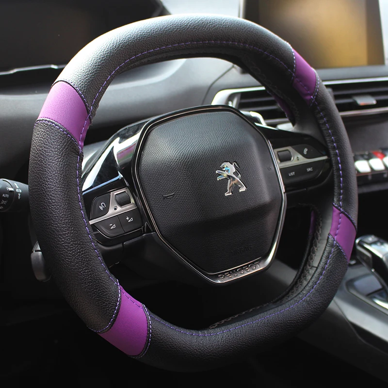 Кожа KKYSYELVA чехол рулевого колеса автомобиля Micro Fiber для peugeot 4008 5008 5 цветов Высокое