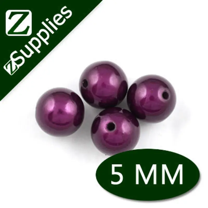 

5mm Dark Purple Round Miracle Beads, Fashion Acyylic Perle Magique Bead