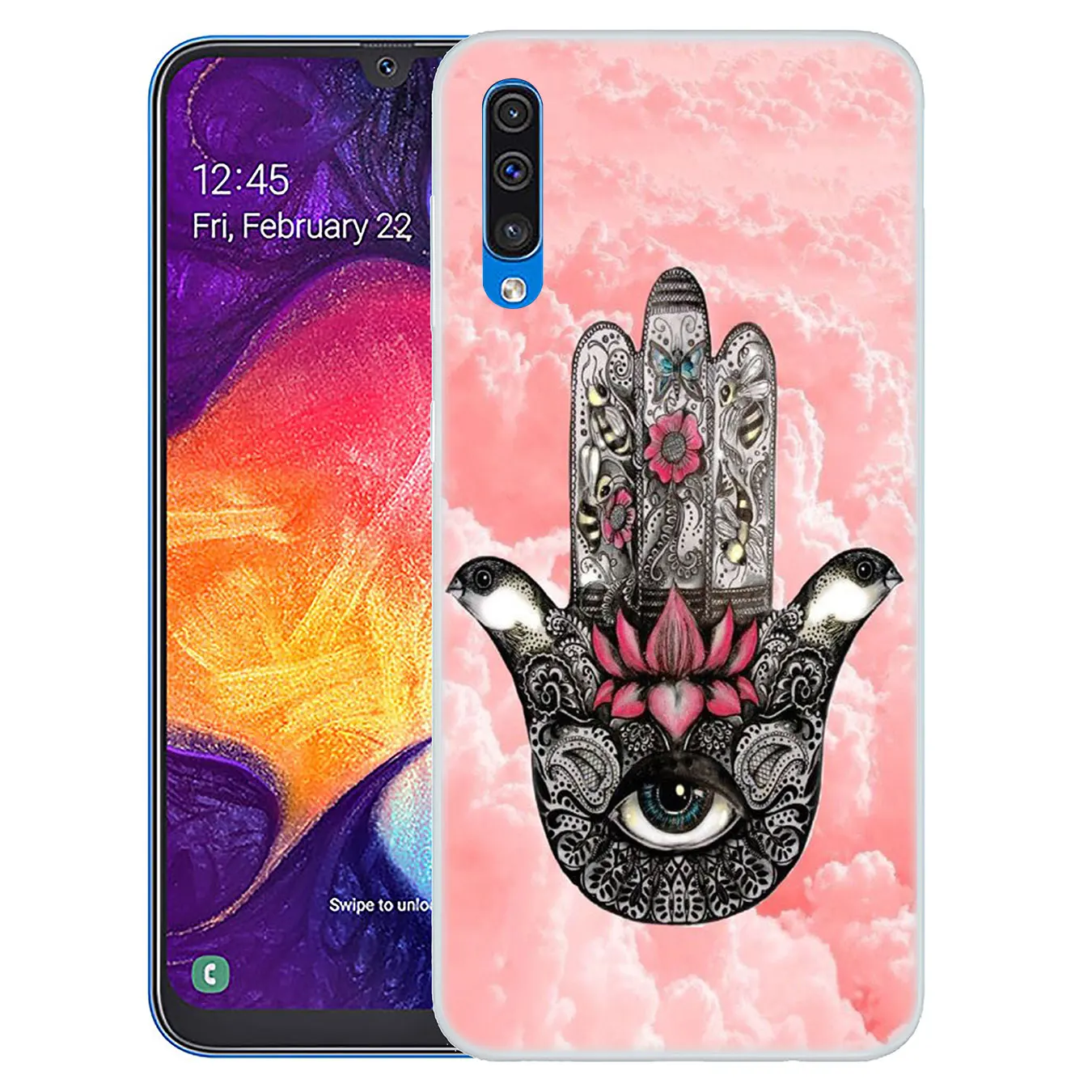 Чехол для телефона Lavaza Хамса ручной амулет Psychedelic Samsung Galaxy A10 A20 A30 A40 A50 A60 A70 M40 M30 M20 M10