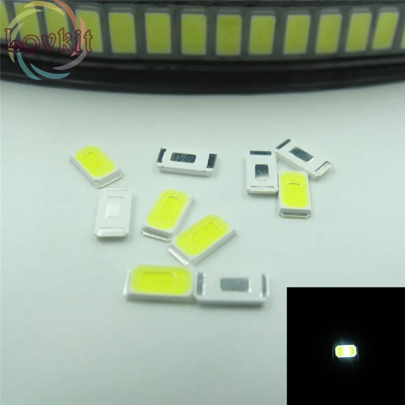 100 шт. высококачественный 5630 5730 SMD/SMT белый светодиодный светильник 6000 7000K