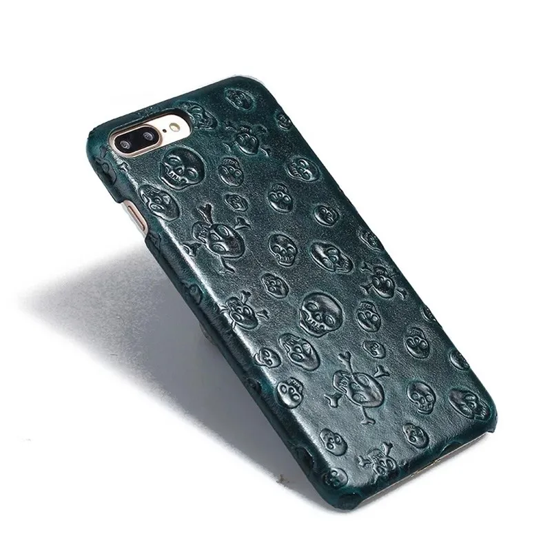 Чехол для iPhone 7 PlusPirate Skull из натуральной коровьей кожи чехол IPhone Plus сумки и