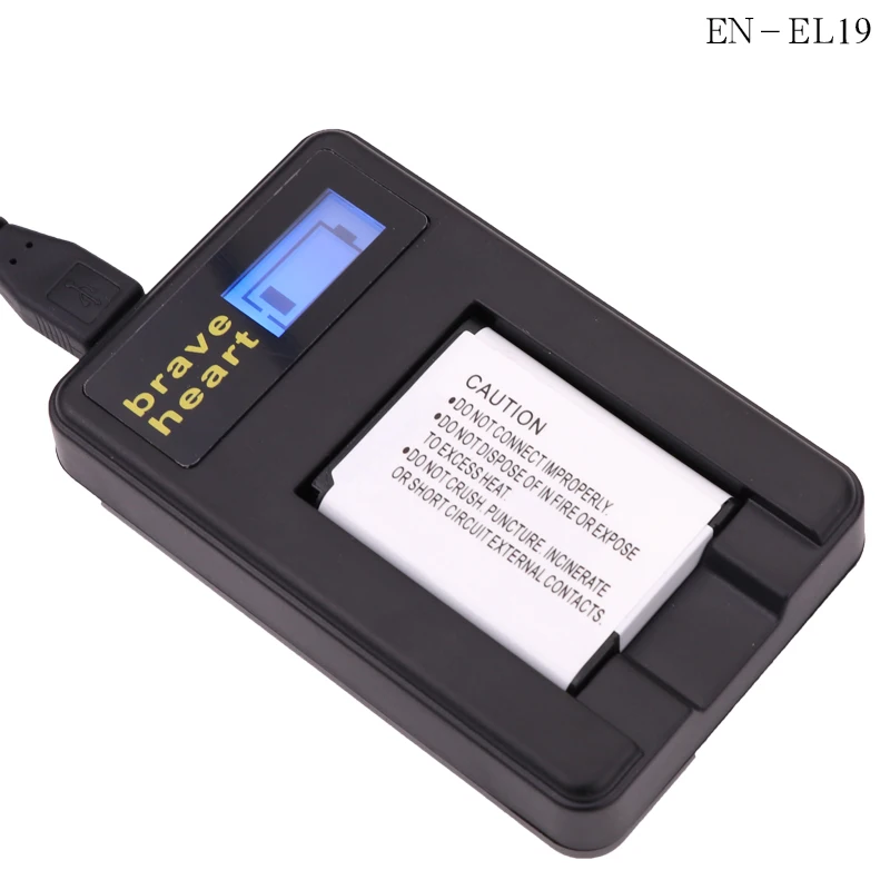 3 шт. EN-EL19 RU EL19 Батарея + USB Dual Зарядное устройство для цифровой камеры Nikon Coolpix S3100