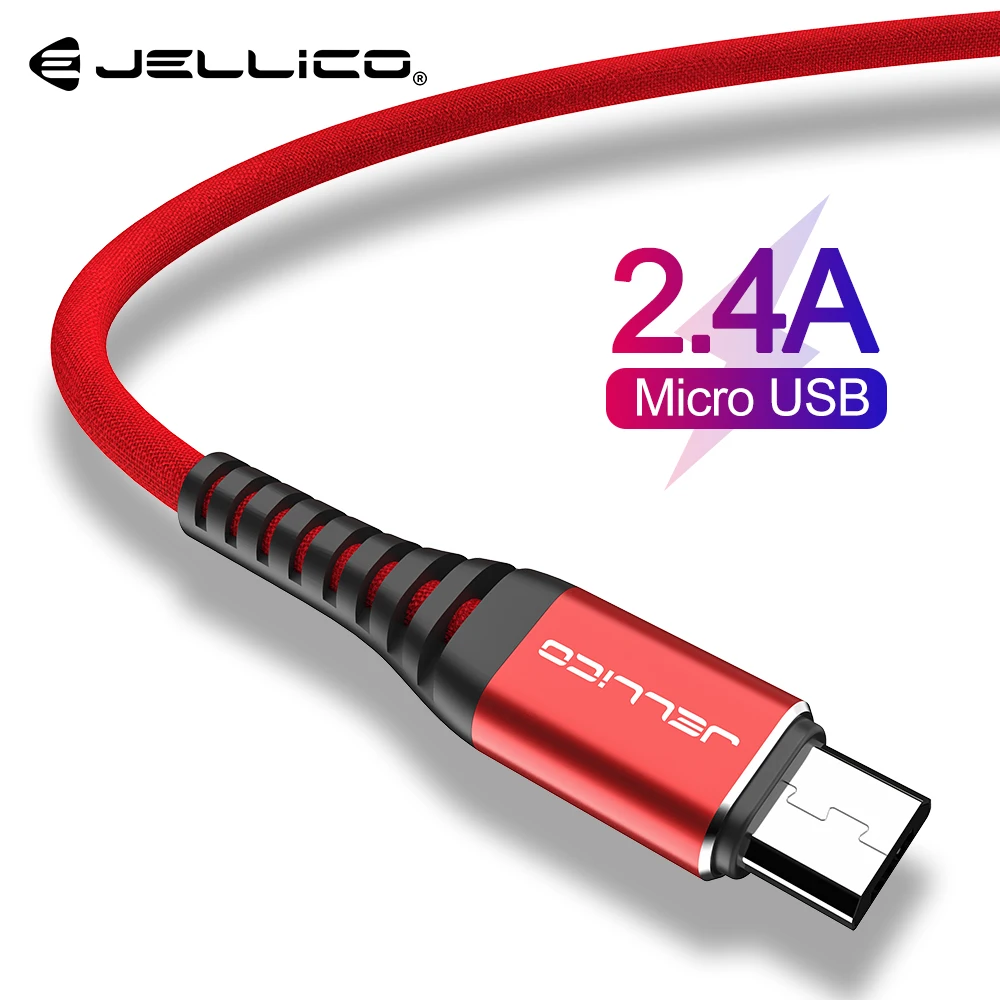 Jellico Hi-tensed Micro USB кабель нейлоновая оплетка Кабель для передачи данных samsung быстрое