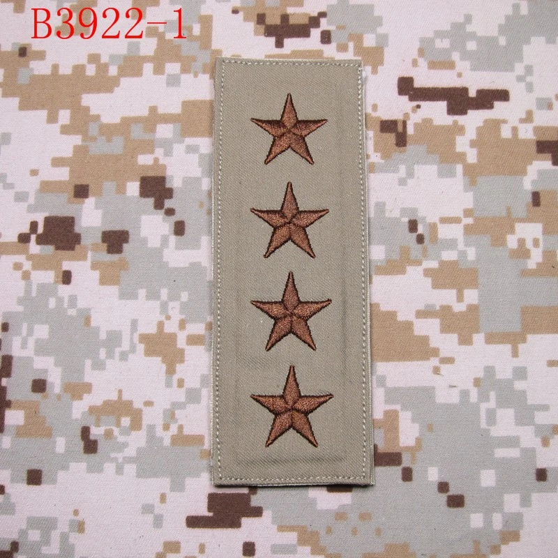 B3922 Загар фон загар дизайн армии США ранг Военная Вышивка патч знаки отличия - Цвет: B3922