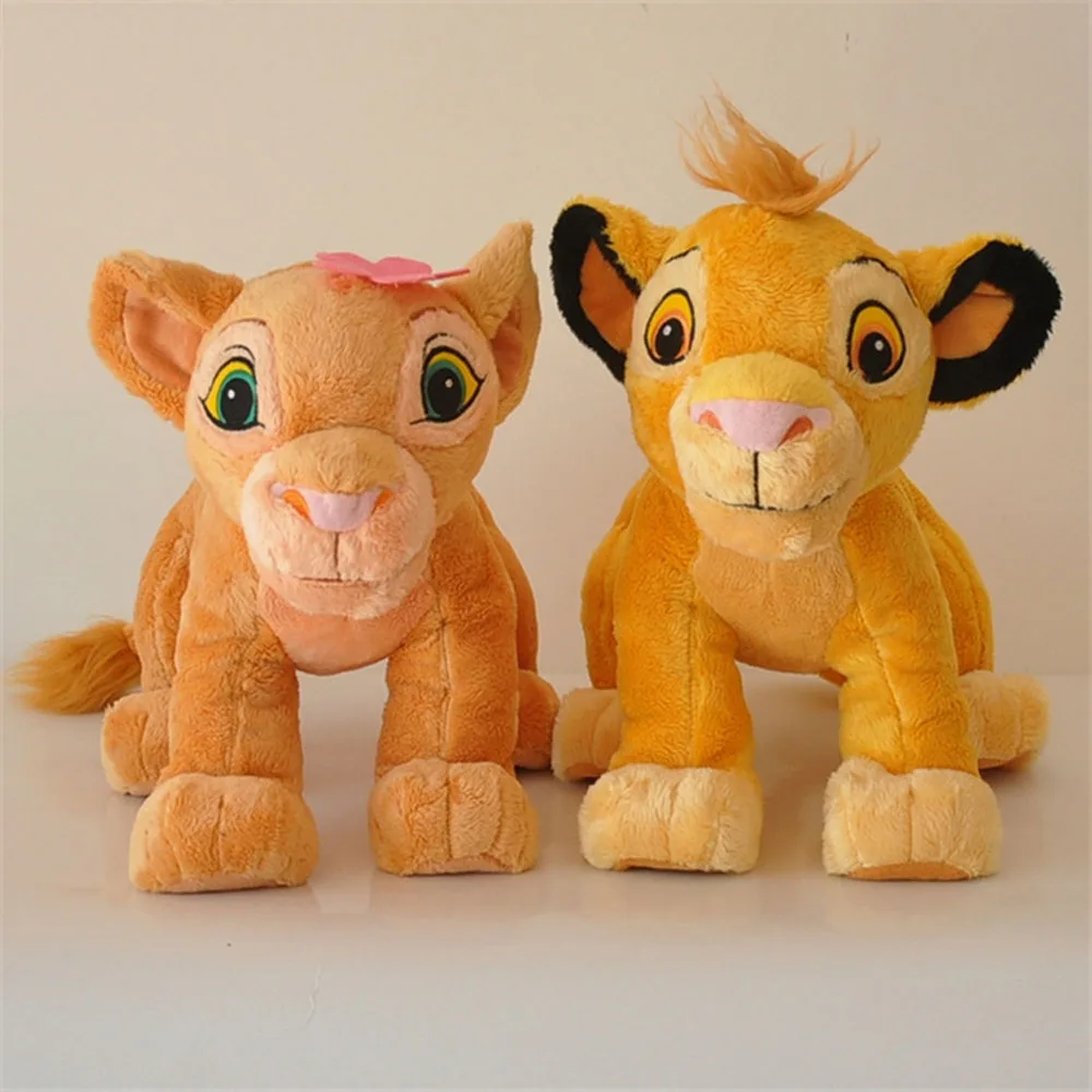 1 шт., хорошее качество, Король Лев Simba и Nala, плюшевые игрушки, мягкие куклы в виде животных, детские игрушки для девочек, подарки на день рождения