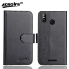 Чехол-книжка для телефона teXet TM-5583 Pay 5, 5 3G, 5,5 дюйма, 6 цветов, из мягкой кожи, с подставкой, с отделением для кредитных карт