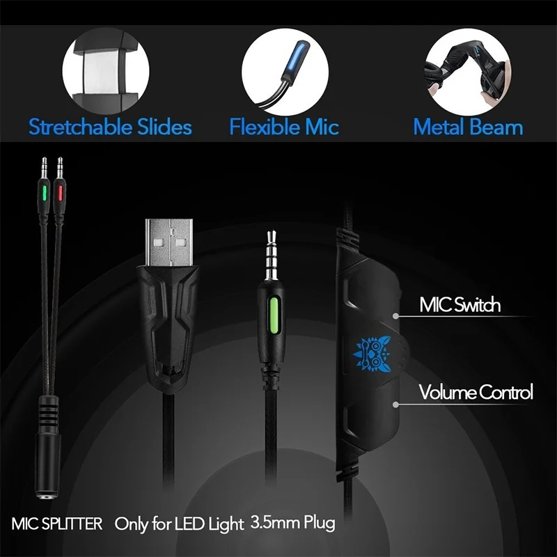 Проводная игровая гарнитура Vtin USB и 3 5 мм 7 1 игровые наушники с объемным звуком