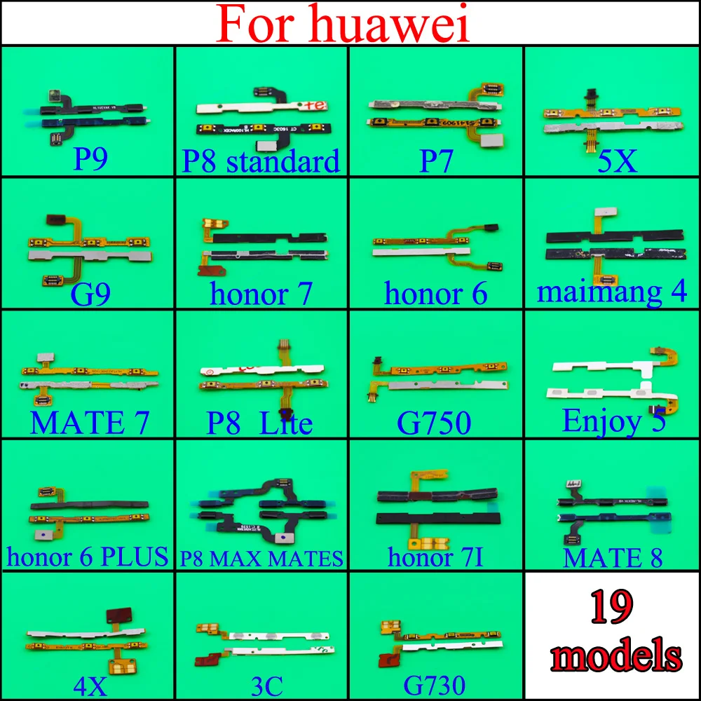 YuXi для Huawei P7 P8 P9 5X G9 4X 3C honor 6 7 g750 G730 включение/выключение питания переключатель