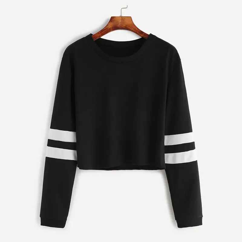 Женская Толстовка Оверсайз 2019 полосатая хипстерская одежда по аниме Harajuku Goth Girl