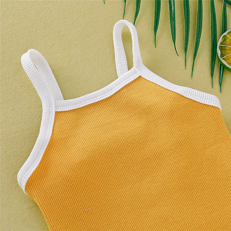 

Baby girl clothes Newborn Infant Baby Girl Sleeveless Solid Romper Clothes Outfits baby girl romper #4J18