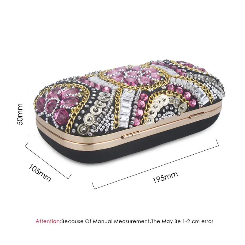 

Women Wedding Purse Clutch Handbag Royal Blue Clutch Bag Evening Bagsladies Metallic Diamonds Golden Black Purple Silver Bags