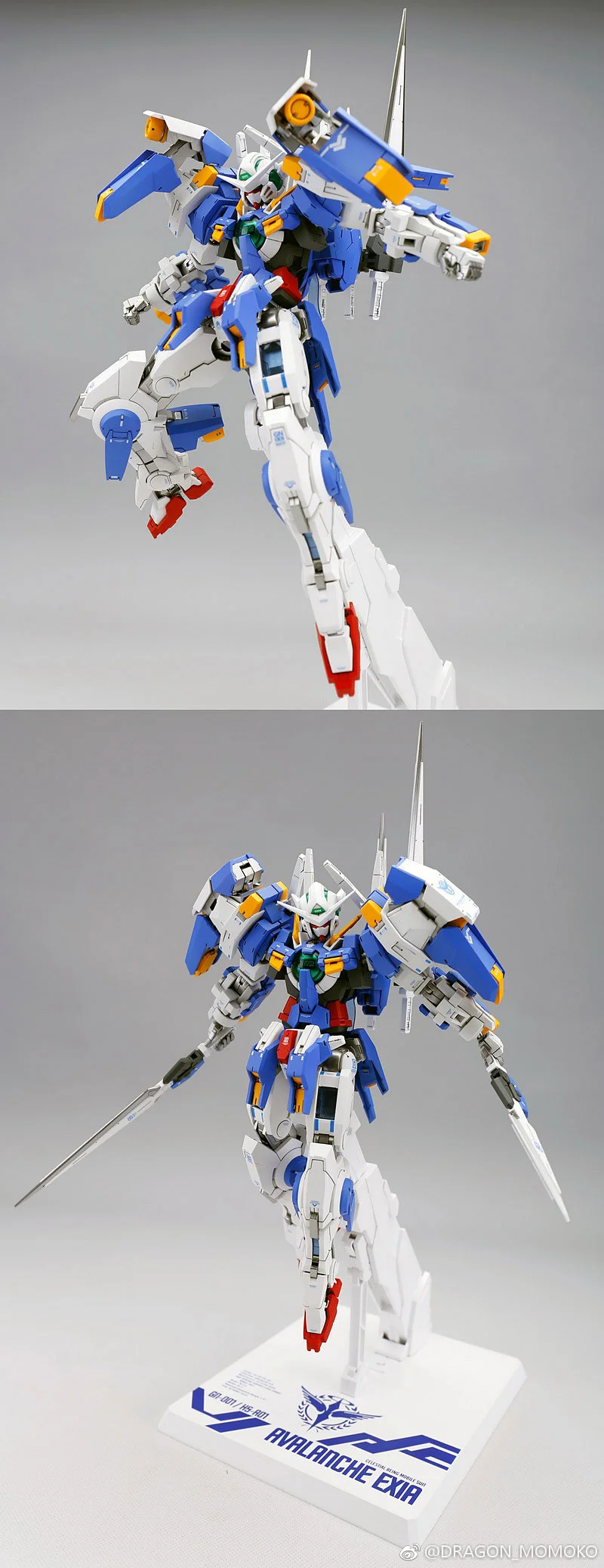 Daban аниме мобильный костюм 1/100 MG MB модель Gundam Avalanche Exia GN-001 фигурка собранная игрушка робот оригинальная коробка