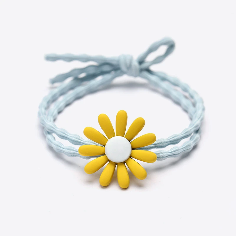 Hair Oranment Fashion Women Girls Flower Elastic Band Ponytail Holder Headbands Scrunchie Rubber Bands Accessories |
