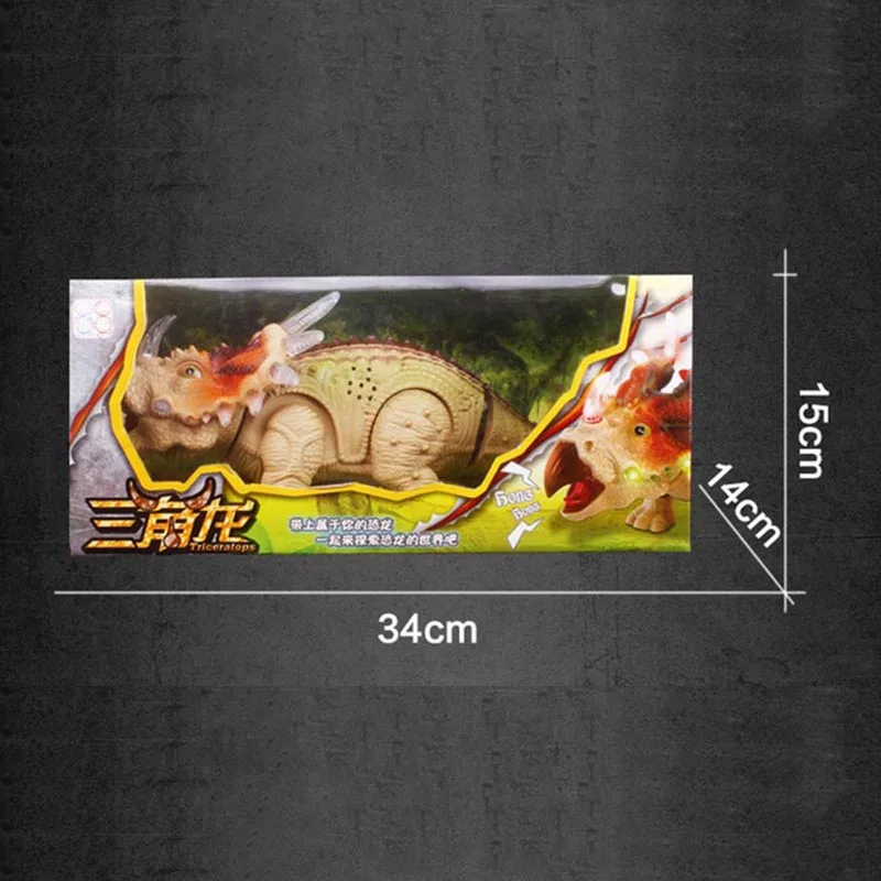 

Cartoon Animal Model Toy Dinaur Jurassic World Electric Dinosaur Educational Toys for Children Kids can Walk Sound Flashing Gift