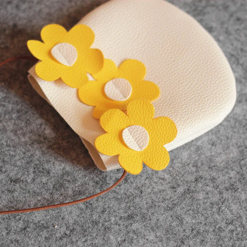 Модная детская сумка через плечо для маленьких девочек кошелек с цветочным