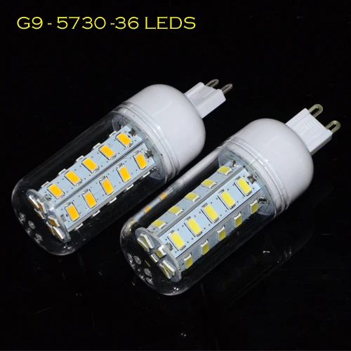 Бренд Foxanon G9 светодиодный свет 220 В 5730 3014 SMD 6 Вт 7 9 12 кукурузные лампы силиконовая