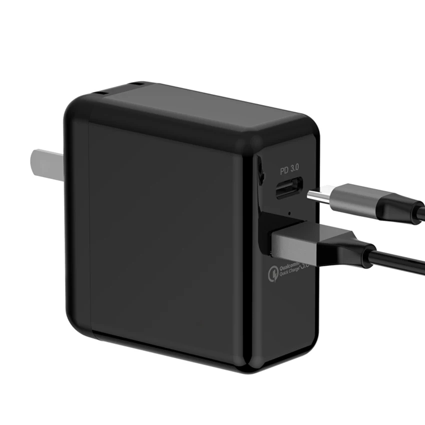 Сетевое зарядное устройство QC3.0 USB универсальное быстрое Type-C для iphone Samsung Huawei Nexus