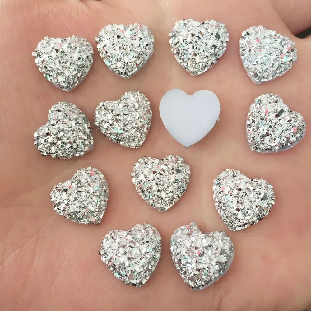 AB Смола 200 шт 12 мм Bling сладкое сердце Flatback Скрапбукинг для телефона/свадьбы Diy ремесло D500* 5