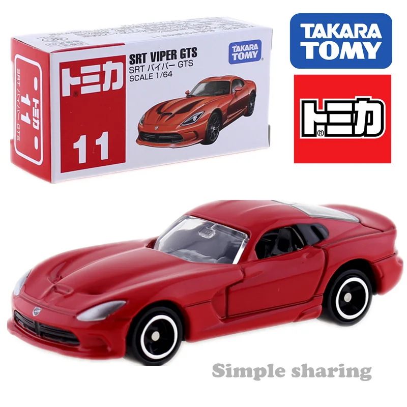 Takara Tomy TOMICA No.11 SRT VIPER GTS Mould 1:64 литые Миниатюрные модели автомобилей коллекционные