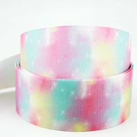 new patterns 38mm hot transfer colorful printed grosgrain ribbon polyester ribbon 10 yards