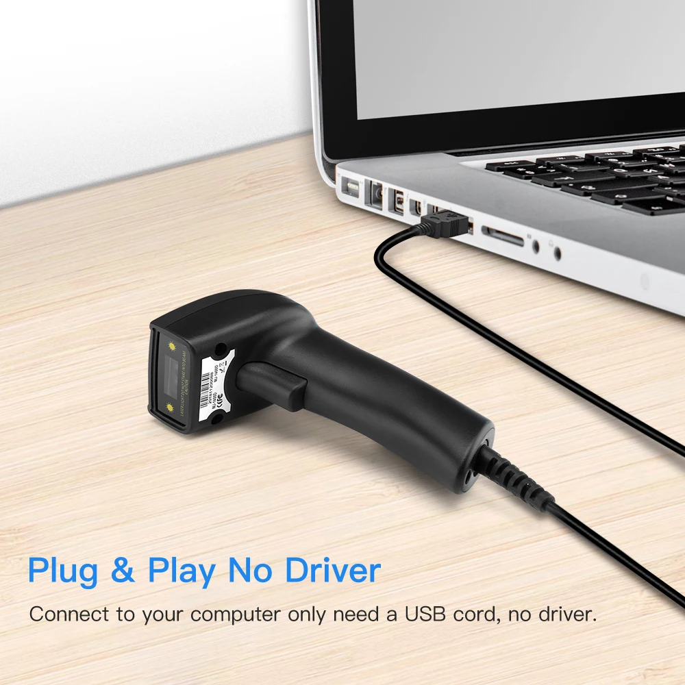 EY 006Y QR сканер штрих кодов портативный Проводной 1D 2D USB считыватель для Windows DataMatrix