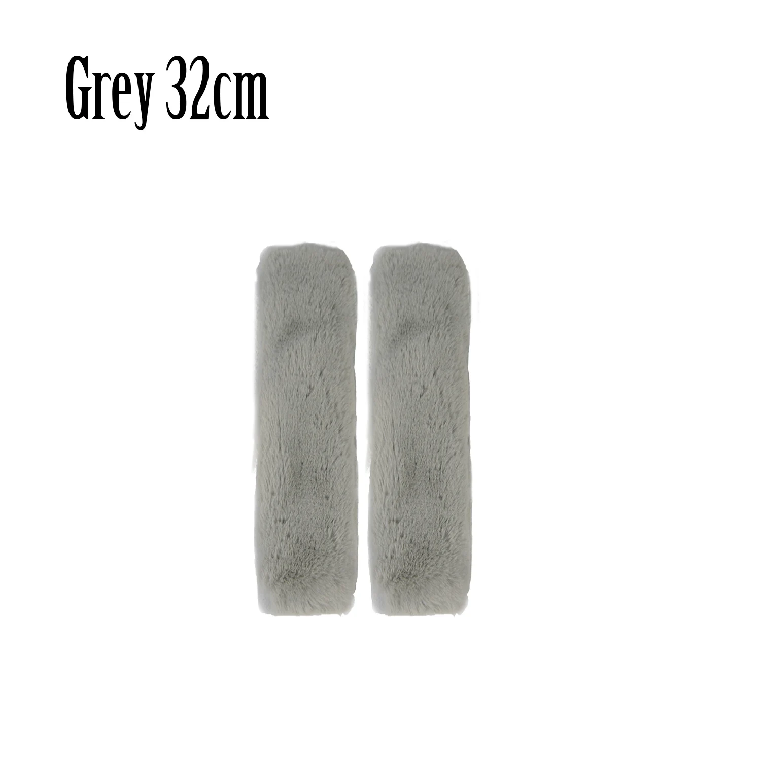 Grey 32cm Новинка, Tanqu, длинный короткий мех, застежка-липучка, рукав, чехол для круглой кожаной ручки, для O, сумка для Obag, женская сумка, сумка через плечо - Цвет: Grey 32cm