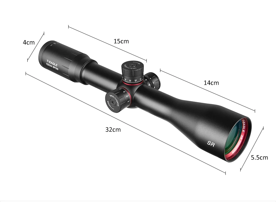 Тактический SR 10X44 SF охотничьи длинные винтовки Снайперский прицел пневматическая винтовка оптика Красный точка крест прибор ночного видения для освещения стрельбы