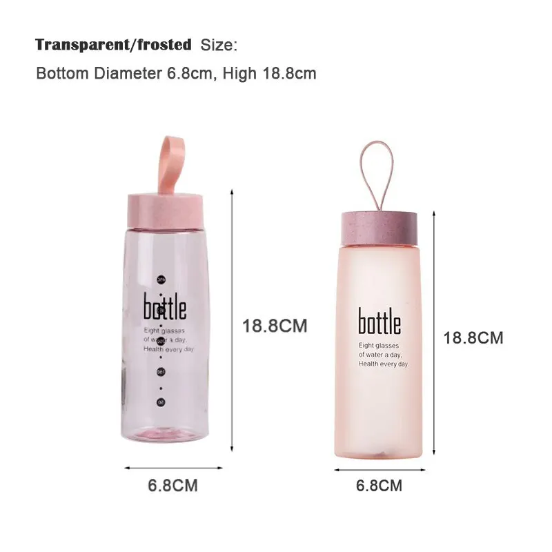 B пластиковая Спортивная бутылка для воды большая емкость портативная с широким