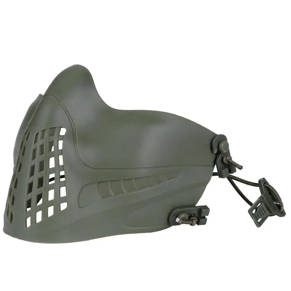 OD Wosport тактический Пейнтбол Маска для страйкбола сетка щитки для лица маски для охоты стрельба Cs военный пилот Пейнтбол защитный - Цвет: OD
