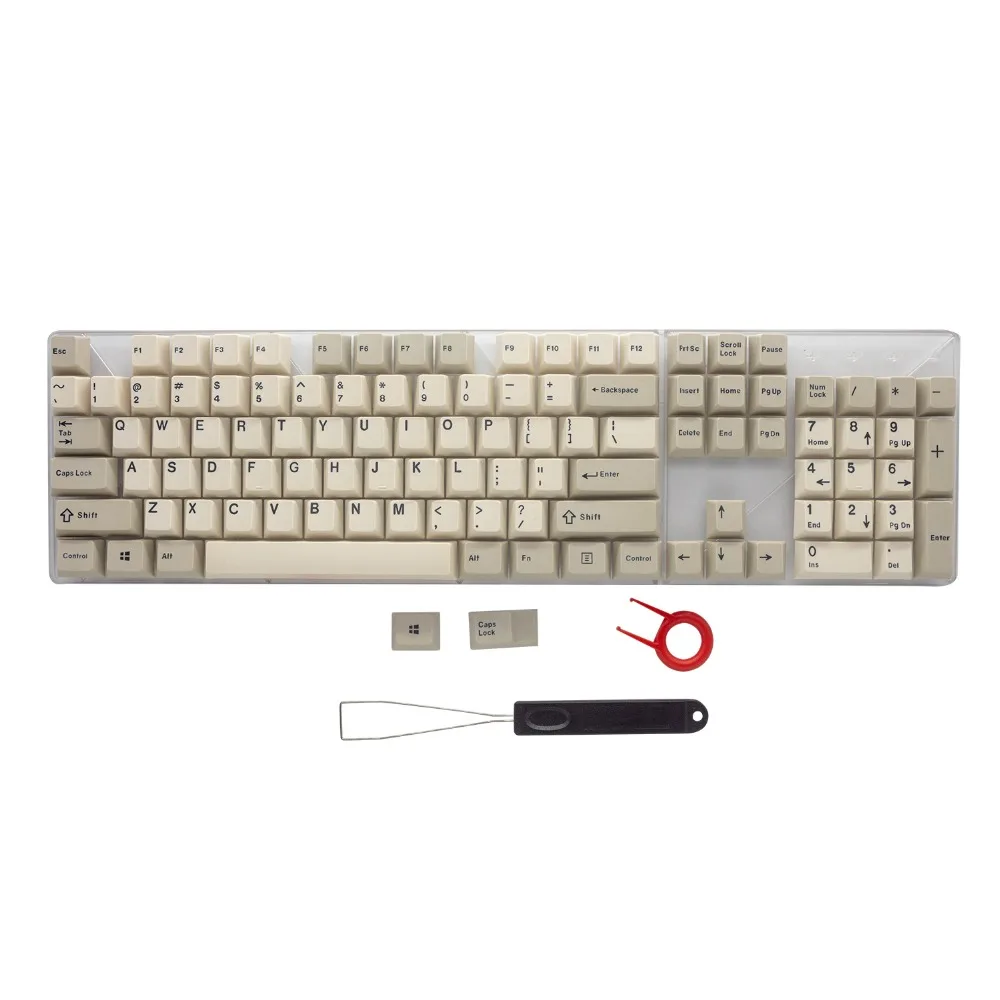 Колпачки для клавиш PBT Doubleshot ANSI макет ретро комбинированные колпачки Cherry MX 87/104/108