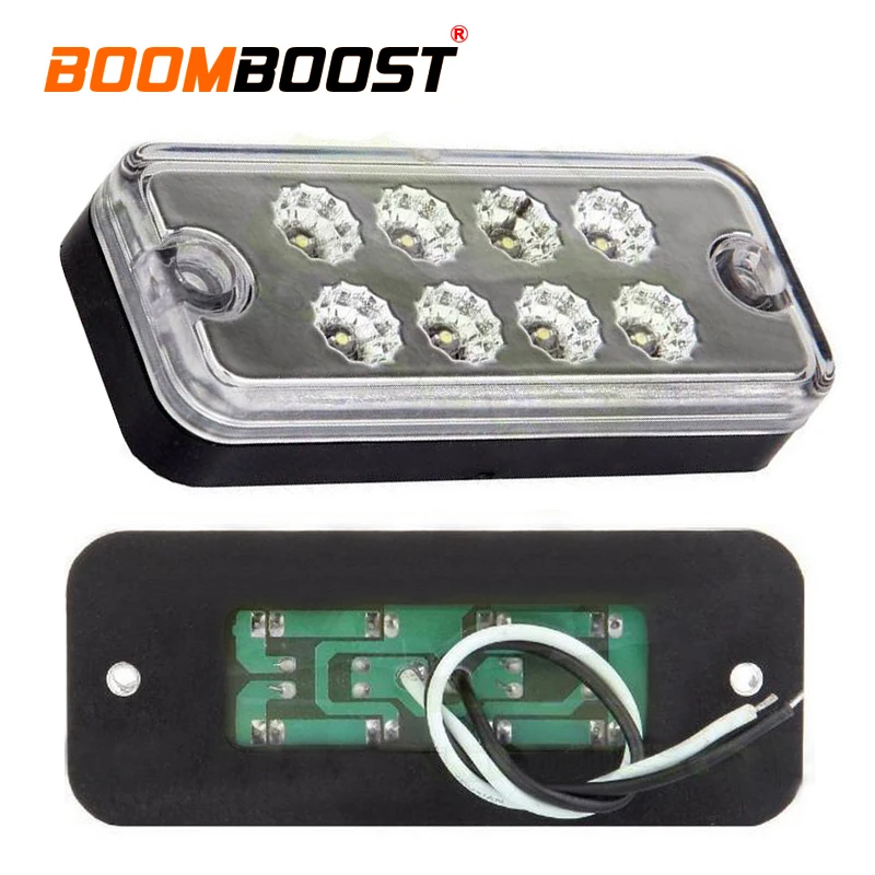 Желтый красный Фирменная Новинка 12V 24V 4 цвета 8 светодиодный боковой габаритный