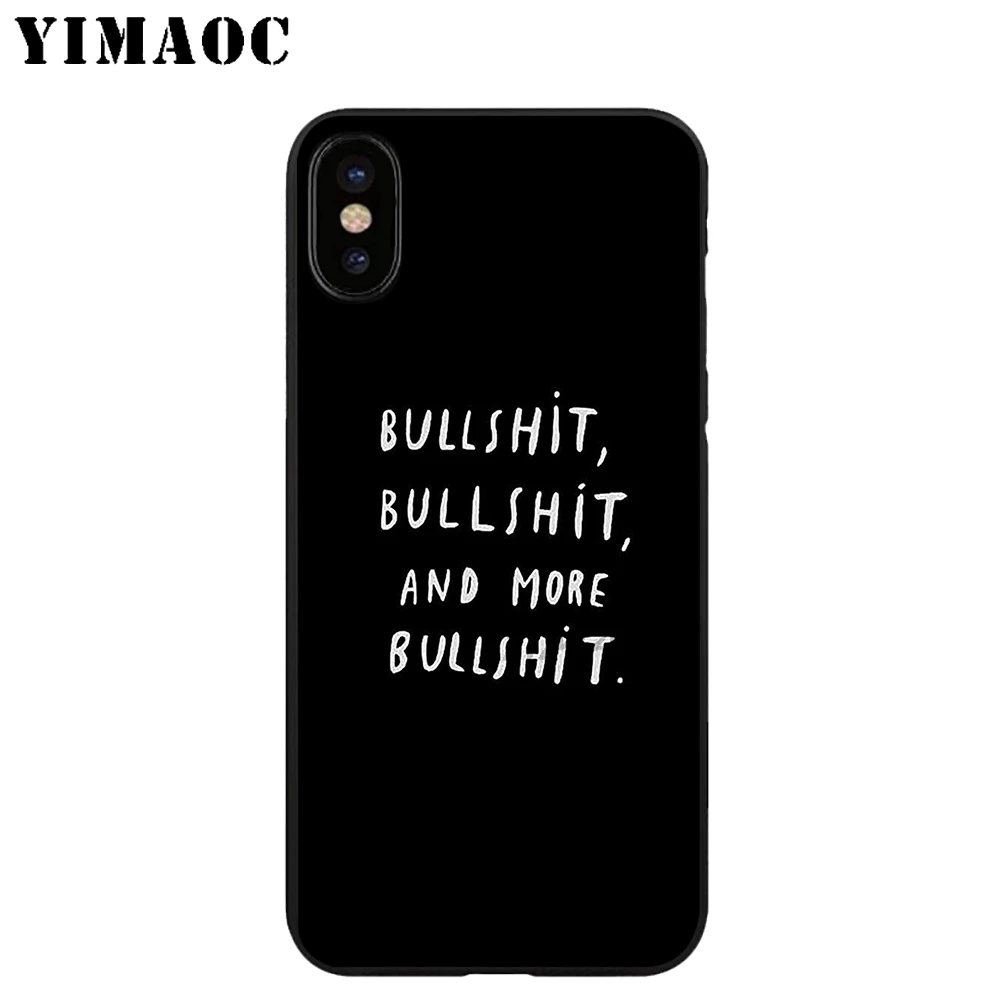 YIMAOC FTP холодный логотип мягкий черный силиконовый чехол из ТПУ для iPhone X или 10 8 7 6 6S